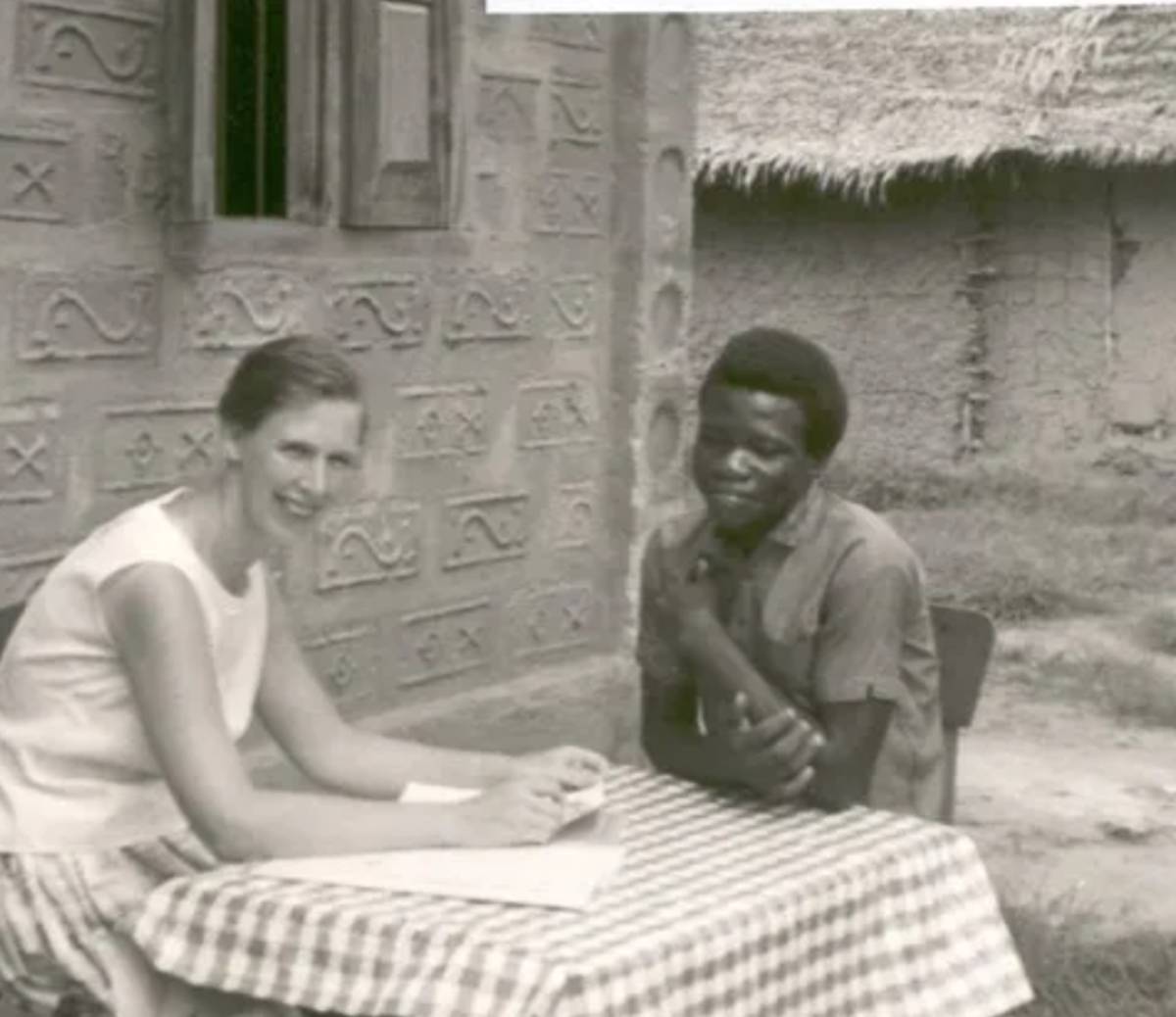 Katy Barnwell in Ovonum, Nigeria in 1964.